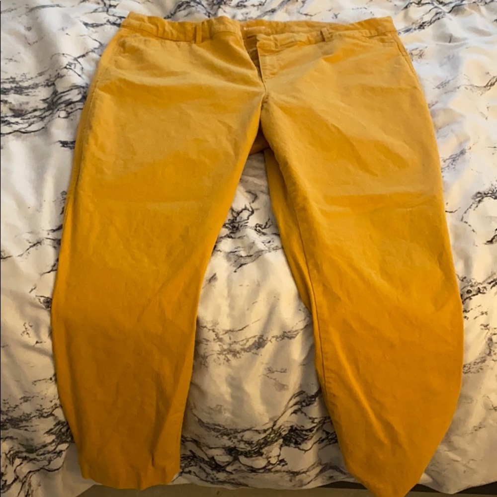 Old Navy Yellow Pixie Chino Pants